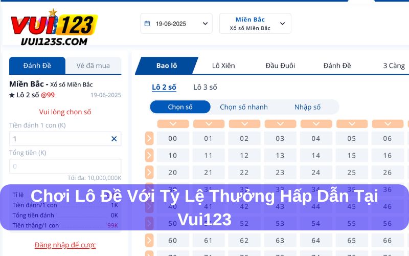 Lô đề Vui123 với giao diện chuyên nghiệp