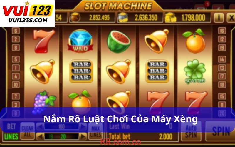Mẹo Chơi Slots (Máy Xèng) : Hướng Dẫn Toàn Diện Từ A-Z Nắm rõ luật chơi của máy Xèng